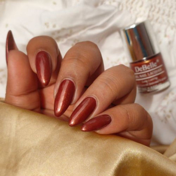 DeBelle Gel Nail Lacquer Bronze Onyx (Cinnamon Bronze Nail Polish), 8ml