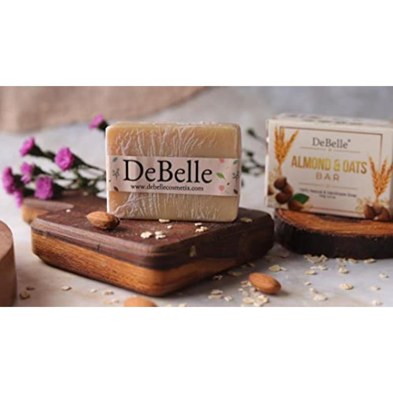 DeBelle Handmade Soaps Combo ( Almond & Oats Bar, Shampoo Bar)