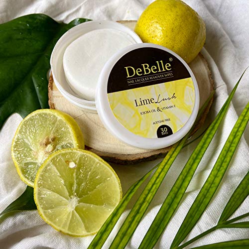 DeBelle Nail Lacquer Remover Wipes - Lime Lush & Blueberry Blush - DeBelle Cosmetix Online Store