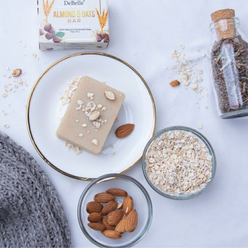 DeBelle Almond & Oats Bar - Natural & Handmade Soap