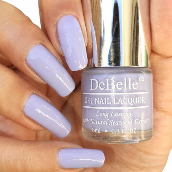 DeBelle Gel Nail Lacquer Blueberry Bliss | Pastel Purple Nail Polish - 8ml
