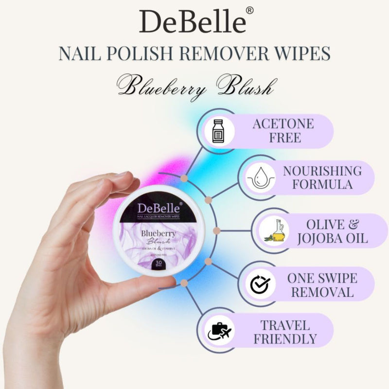 DeBelle Gel Nail Lacquers Combo of 12 + 3 Nail Lacquer Remover Wipes