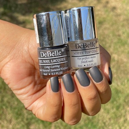 DeBelle Gel Nail Lacquer Copper Glaze & Matte Top Coat Combo