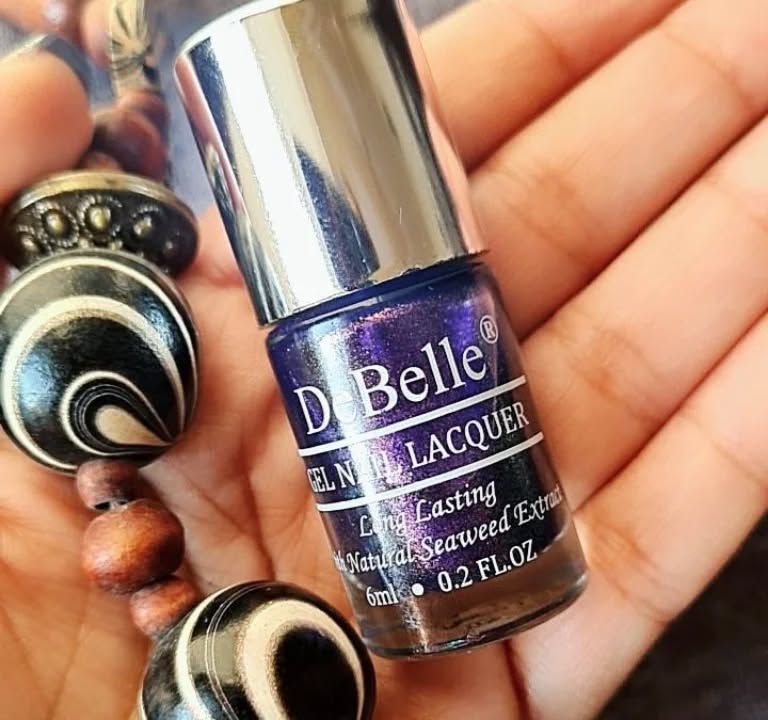 DeBelle Gel Nail Lacquer Delightful Daphne (Duo Holo Purple Glitter Nail Polish), 6 ml