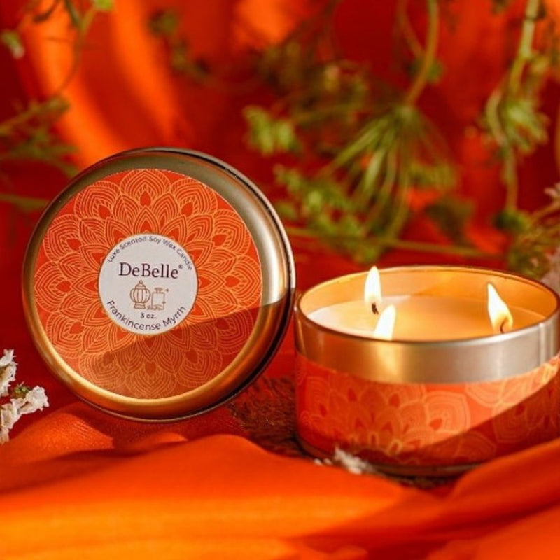 DeBelle Luxe Scented Soy Wax Candle Frankincense Myrrh