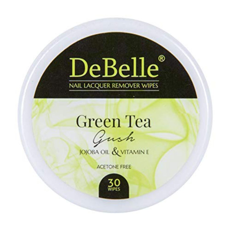 DeBelle Nail Lacquer Remover Wipes - Blueberry Blush & Green Tea Gush Combo