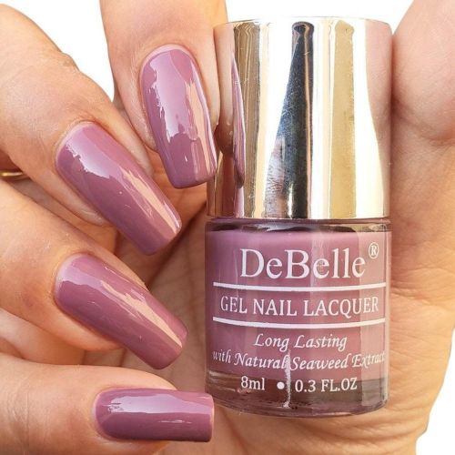 DeBelle Gel Nail Lacquer Laura Aura - (Light Mauve Nail Polish), 8ml - DeBelle Cosmetix Online Store