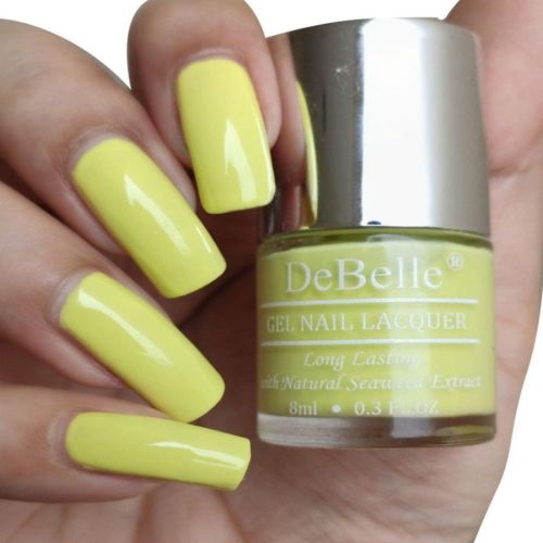 DeBelle Gel Nail Lacquer Lemon Tart (Lemon Yellow), 8ml