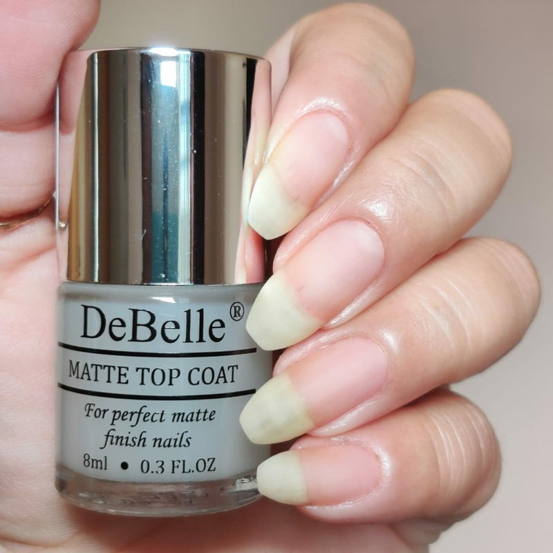 DeBelle Gel Nail Lacquer Matcha Cookie & Matte Top Coat Combo