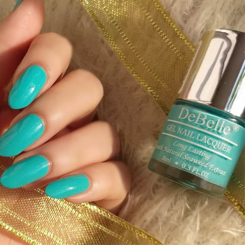 DeBelle Gel Nail Lacquer Peppermint Pudding (Mint Green), 8ml - DeBelle Cosmetix Online Store