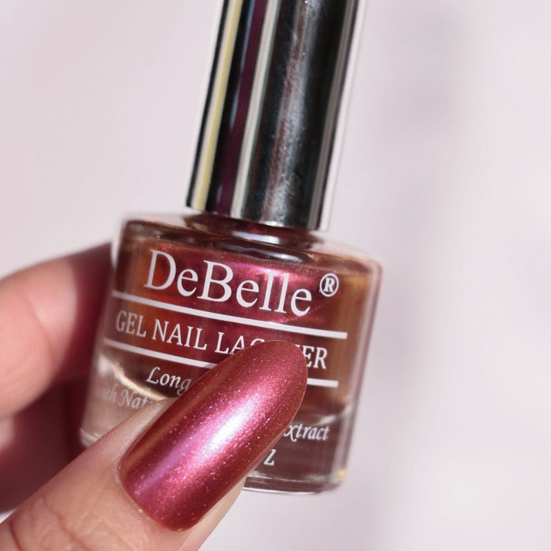 DeBelle Gel Nail Lacquer Queen Athena(Pink Gold), 8ml