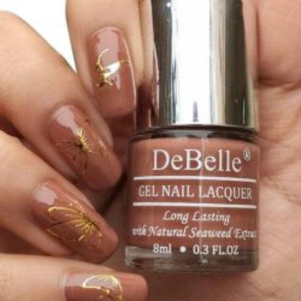 DeBelle Gel Nail Lacquers combo of 4 - Banana Caramel  Pastels