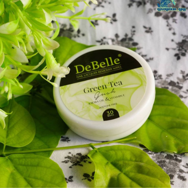 DeBelle Nail Lacquer Remover Wipes - Green Tea Gush - DeBelle Cosmetix Online Store