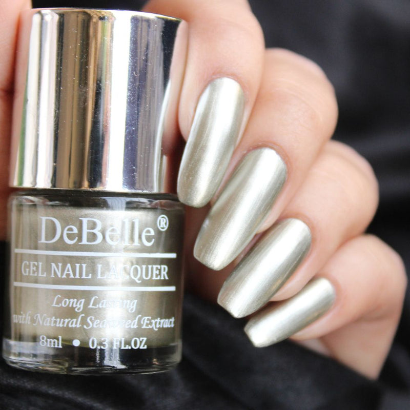 DeBelle Gel Nail Lacquer Rustique Gold - (Metallic Rust Gold Nail Polish), 8ml