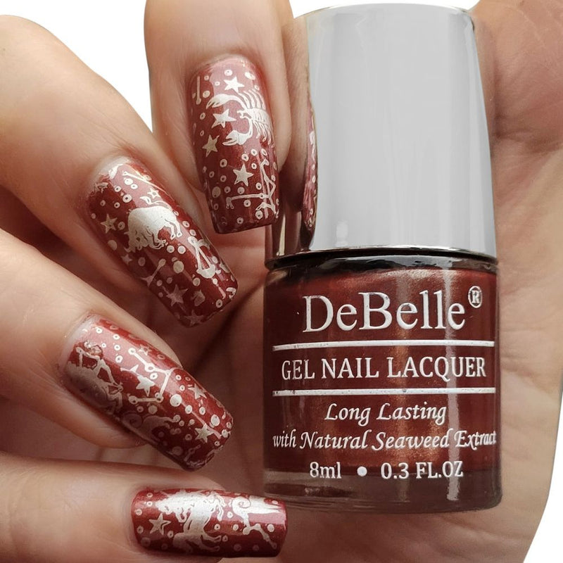 DeBelle Gel Nail Lacquer Bronze Onyx (Cinnamon Bronze Nail Polish), 8ml