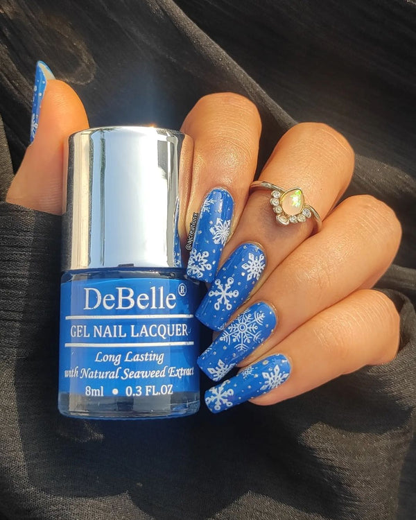 DeBelle Gel Nail Lacquer Velvette Truffle (Sapphire Blue), 8ml