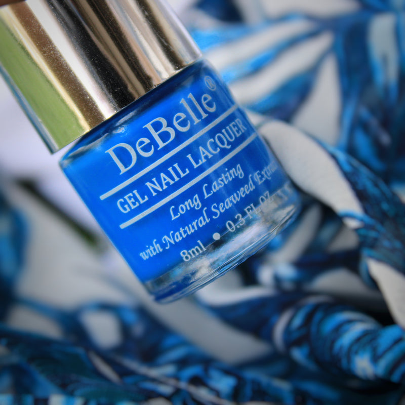 DeBelle Gel Nail Lacquer La Azure - (Bright Blue Nail Polish), 8ml