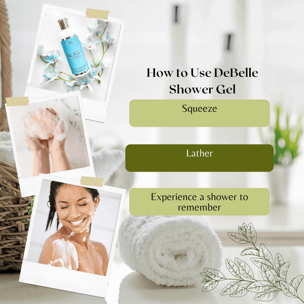 DeBelle Gel Douche Shower Gel | Bliss De Aqua | Rice Water, Seaweed & Menthol | 100 ml - DeBelle Cosmetix Online Store