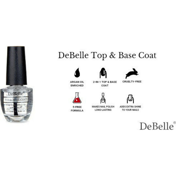 DeBelle Nail Polish Top & Base Coat 15ml - DeBelle Cosmetix Online Store