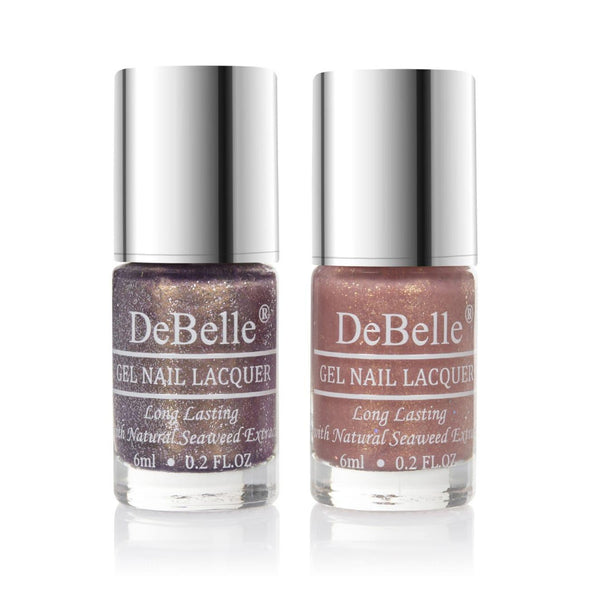 DeBelle Gel Nail Lacquers Combo of 2 - Appealing Aura & Madelyn (6 ml each) - DeBelle Cosmetix Online Store